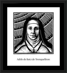 Wall Frame Black - Bl. Adèle de Batz de Trenquelléon by J. Lonneman