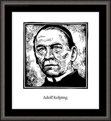 Wall Frame Espresso - St. Adolf Kolping by J. Lonneman