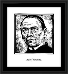 Wall Frame Black - St. Adolf Kolping by J. Lonneman