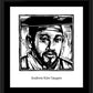 Wall Frame Black, Matted - St. Andrew Kim Taegon by Julie Lonneman - Trinity Stores