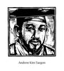 Metal Print - St. Andrew Kim Taegon by Julie Lonneman - Trinity Stores