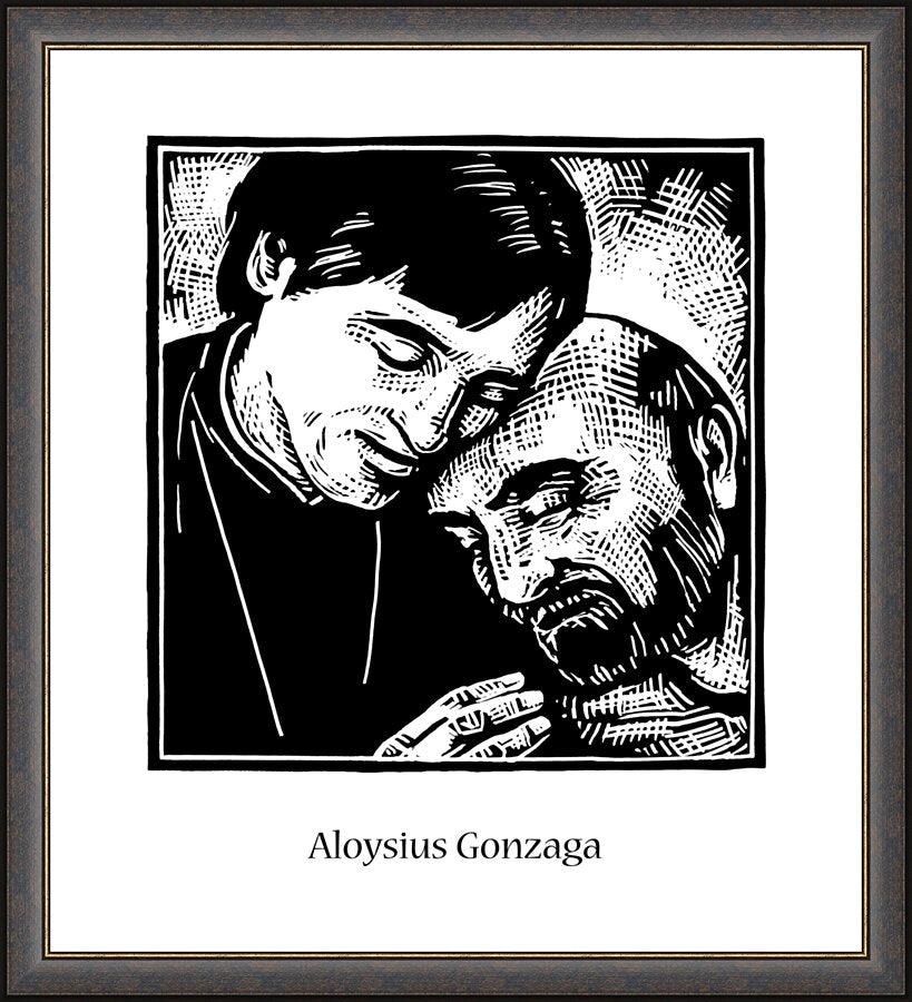 Wall Frame Espresso - St. Aloysius Gonzaga by Julie Lonneman - Trinity Stores