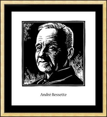 Wall Frame Gold - St. André Bessette by J. Lonneman