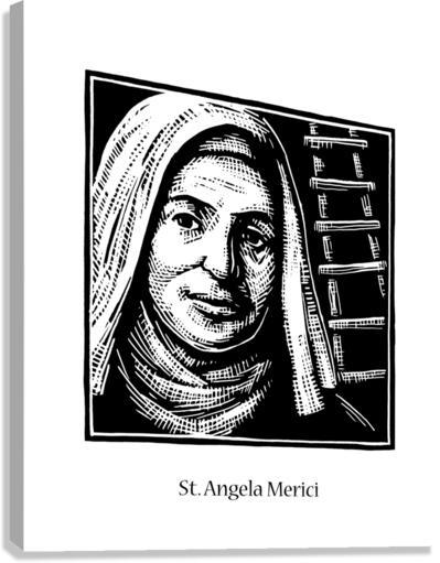 Canvas Print - St. Angela Merici by J. Lonneman