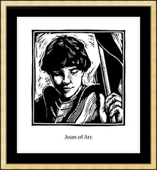 Wall Frame Gold - St. Joan of Arc by J. Lonneman