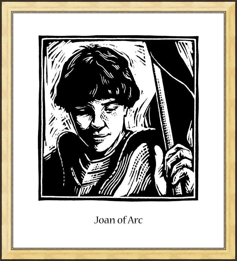 Wall Frame Gold - St. Joan of Arc by Julie Lonneman - Trinity Stores