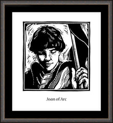 Wall Frame Espresso - St. Joan of Arc by J. Lonneman