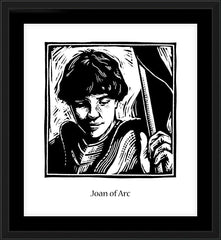 Wall Frame Black - St. Joan of Arc by J. Lonneman
