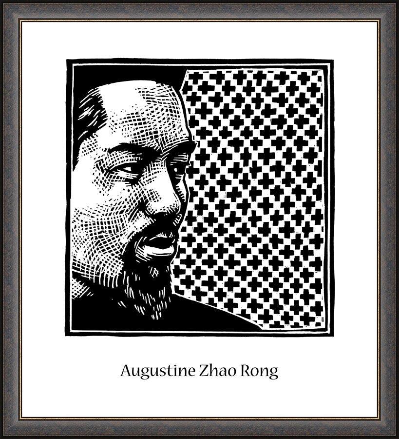 Wall Frame Espresso - St. Augustine Zhao Rong and 119 Companions by Julie Lonneman - Trinity Stores
