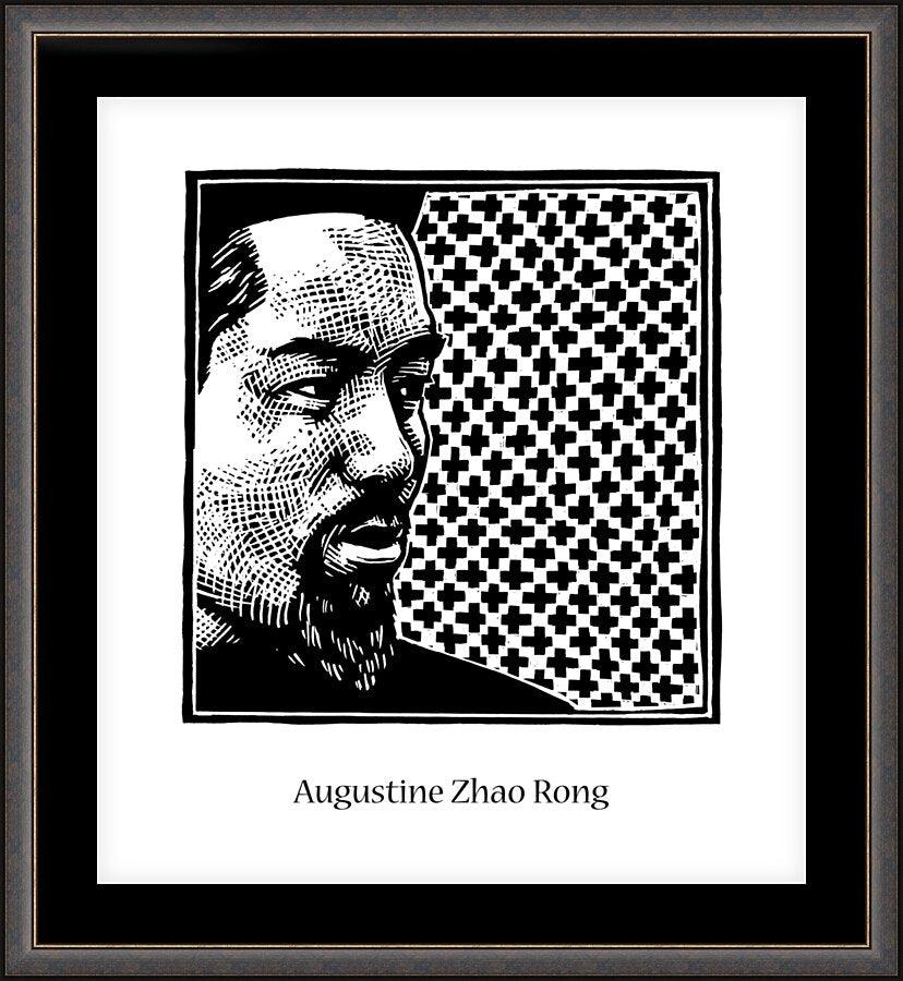 Wall Frame Espresso, Matted - St. Augustine Zhao Rong and 119 Companions by Julie Lonneman - Trinity Stores