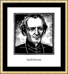Wall Frame Gold - Bl. Basil Moreau by J. Lonneman