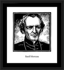 Wall Frame Black - Bl. Basil Moreau by J. Lonneman