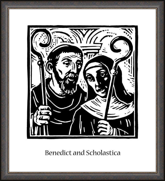 Wall Frame Black - St. Scholastica by J. Lonneman