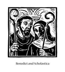 Acrylic Print - Sts. Benedict and Scholastica by J. Lonneman