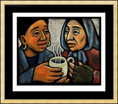 Wall Frame Gold - Blessed Are the Poor by J. Lonneman
