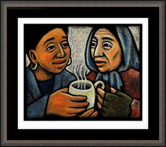 Wall Frame Espresso - Blessed Are the Poor by J. Lonneman