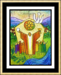 Wall Frame Gold - Body of Christ by J. Lonneman
