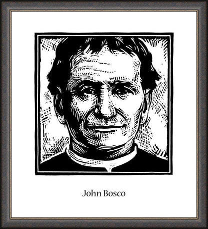 Wall Frame Espresso - St. John Bosco by Julie Lonneman - Trinity Stores