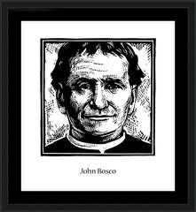 Wall Frame Black - St. John Bosco by J. Lonneman