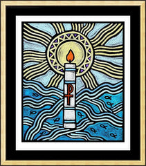 Wall Frame Gold - Baptism by J. Lonneman