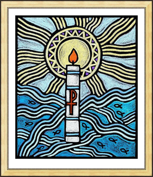Wall Frame Gold - Baptism by J. Lonneman