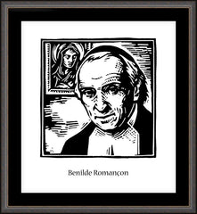 Wall Frame Espresso - St. Benhilde Romançon by J. Lonneman