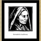 Wall Frame Gold, Matted - St. Bernadette Soubirous by Julie Lonneman - Trinity Stores