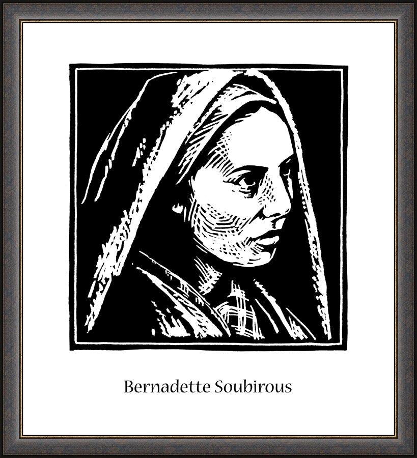 Wall Frame Espresso - St. Bernadette Soubirous by Julie Lonneman - Trinity Stores