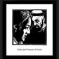 Wall Frame Black, Matted - Sts. Clare and Francis by Julie Lonneman - Trinity Stores