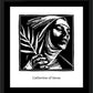 Wall Frame Black, Matted - St. Catherine of Siena by J. Lonneman