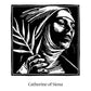 Wall Frame Gold, Matted - St. Catherine of Siena by Julie Lonneman - Trinity Stores