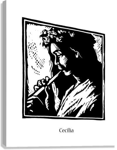 Canvas Print - St. Cecilia by J. Lonneman