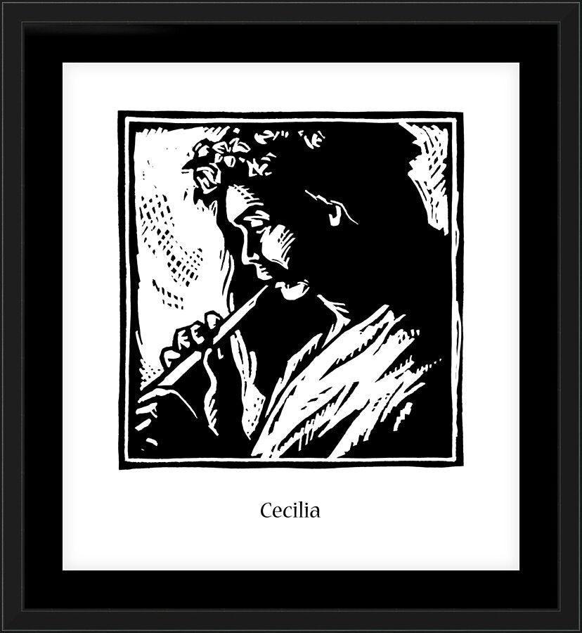 Wall Frame Black, Matted - St. Cecilia by Julie Lonneman - Trinity Stores