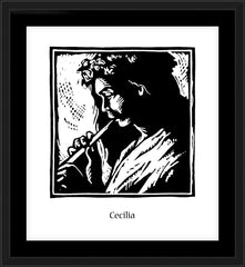 Wall Frame Black - St. Cecilia by J. Lonneman