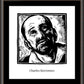 Wall Frame Espresso, Matted - St. Charles Borromeo by Julie Lonneman - Trinity Stores