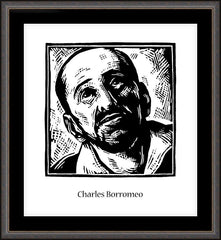 Wall Frame Espresso - St. Charles Borromeo by J. Lonneman