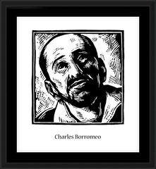 Wall Frame Black - St. Charles Borromeo by J. Lonneman
