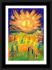 Wall Frame Black - Christmas Dawn by J. Lonneman