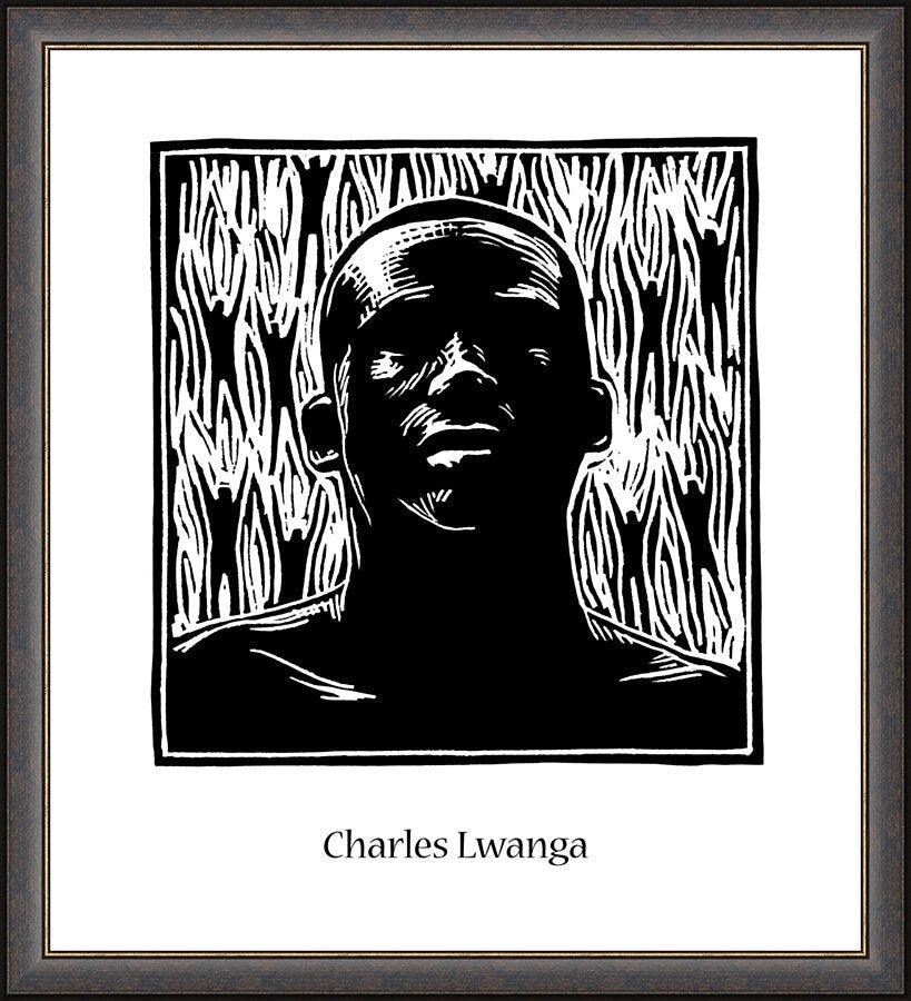 Wall Frame Espresso - St. Charles Lwanga by J. Lonneman