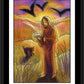 Wall Frame Black, Matted - Christ in the Desert by Julie Lonneman - Trinity Stores