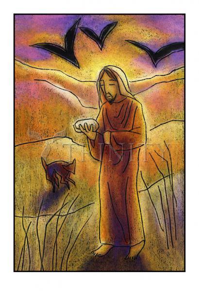 Canvas Print - Christ in the Desert by Julie Lonneman - Trinity Stores