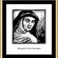 Wall Frame Gold, Matted - St. Margaret Mary Alacoque by J. Lonneman