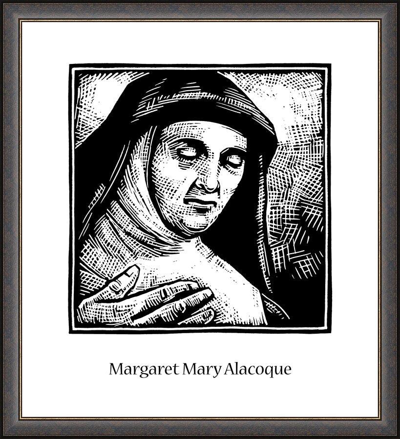 Wall Frame Espresso - St. Margaret Mary Alacoque by Julie Lonneman - Trinity Stores