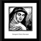 Wall Frame Black, Matted - St. Margaret Mary Alacoque by J. Lonneman