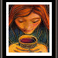 Wall Frame Espresso, Matted - Communion Cup by J. Lonneman