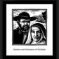 Wall Frame Black, Matted - Sts. Damien and Marianne of Molokai by J. Lonneman