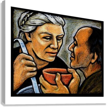 Canvas Print - Dorothy Day Feeding the Hungry by Julie Lonneman - Trinity Stores