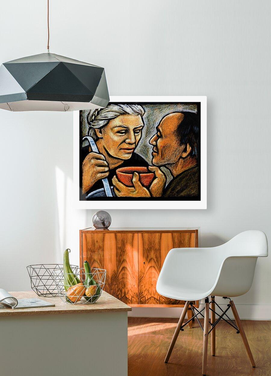 Metal Print - Dorothy Day Feeding the Hungry by Julie Lonneman - Trinity Stores
