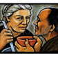 Wall Frame Gold, Matted - Dorothy Day Feeding the Hungry by J. Lonneman