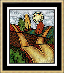 Wall Frame Gold - Divergent Paths by J. Lonneman